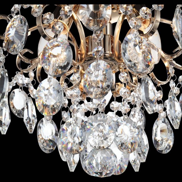 SL846.202.03 Люстра подвесная ST-Luce Золотистый/Прозрачный E14 3*40W ORECCHINI SL846.202.03 Люстра подвесная ST-Luce Золотистый/Прозрачный E14 3*40W ORECCHINI