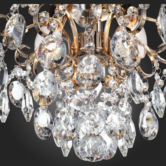 SL846.202.03 Люстра подвесная ST-Luce Золотистый/Прозрачный E14 3*40W ORECCHINI SL846.202.03 Люстра подвесная ST-Luce Золотистый/Прозрачный E14 3*40W ORECCHINI