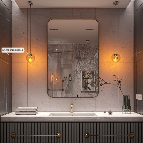 Светильник подвесной Crystal Lux BELEZA SP1 B CHROME Светильник подвесной Crystal Lux BELEZA SP1 B CHROME