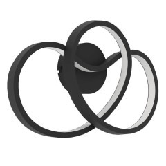 900949 Бра GIANELLA, 12W (LED), 3000K, 1100lm, L365, B240, H100, сталь, черный / пластик, белый 900949 Бра GIANELLA, 12W (LED), 3000K, 1100lm, L365, B240, H100, сталь, черный / пластик, белый