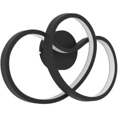 900949 Бра GIANELLA, 12W (LED), 3000K, 1100lm, L365, B240, H100, сталь, черный / пластик, белый 900949 Бра GIANELLA, 12W (LED), 3000K, 1100lm, L365, B240, H100, сталь, черный / пластик, белый