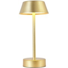 Аккумуляторная настольная лампа Crystal Lux SANTA LG1 GOLD Аккумуляторная настольная лампа Crystal Lux SANTA LG1 GOLD