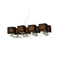 Хрустальная подвесная люстра Lumina Deco Fianelo LDP 1248-8 BK
