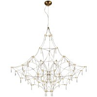 SL6601.213.114 Светильник подвесной ST-Luce Золотистый/Прозрачный LED 114*0,5W 3000K GRAVETTA