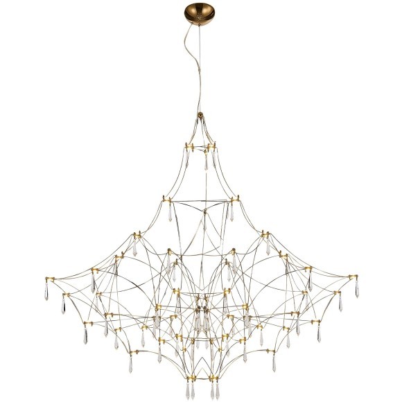 SL6601.213.114 Светильник подвесной ST-Luce Золотистый/Прозрачный LED 114*0,5W 3000K GRAVETTA SL6601.213.114 Светильник подвесной ST-Luce Золотистый/Прозрачный LED 114*0,5W 3000K GRAVETTA