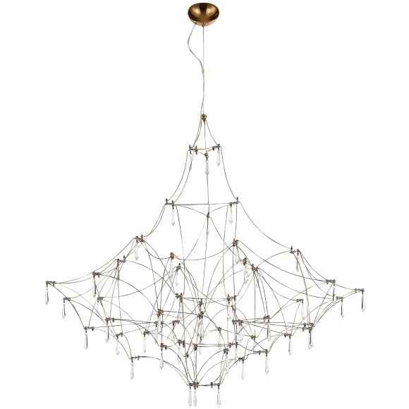 SL6601.213.114 Светильник подвесной ST-Luce Золотистый/Прозрачный LED 114*0,5W 3000K GRAVETTA SL6601.213.114 Светильник подвесной ST-Luce Золотистый/Прозрачный LED 114*0,5W 3000K GRAVETTA