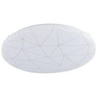 900612 Потолочный светильник RENDE, LED 19,5W, 2300lm, H60, ?380, сталь, белый/пластик, белый, золотой