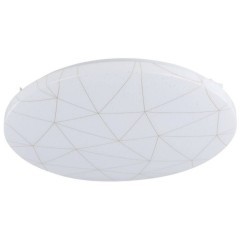 900612 Потолочный светильник RENDE, LED 19,5W, 2300lm, H60, ?380, сталь, белый/пластик, белый, золотой