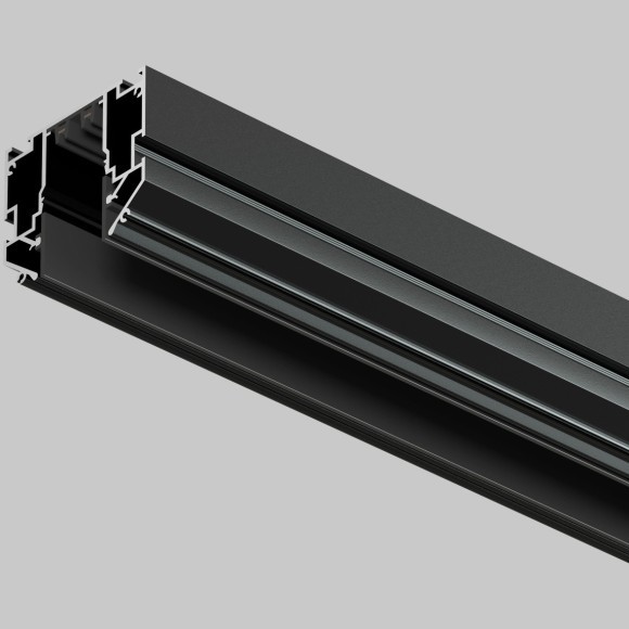 Магнитный шинопровод 3м для гарпунных натяжных потолков Smart 220V Denkirs TR2023-BK Магнитный шинопровод 3м для гарпунных натяжных потолков Smart 220V Denkirs TR2023-BK