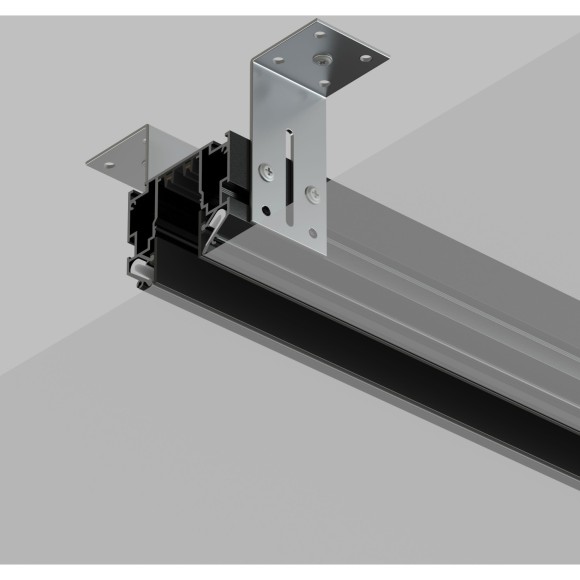Магнитный шинопровод 3м для гарпунных натяжных потолков Smart 220V Denkirs TR2023-BK Магнитный шинопровод 3м для гарпунных натяжных потолков Smart 220V Denkirs TR2023-BK