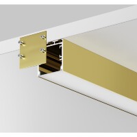 Алюминиевый профиль Maytoni накладной-подвесной 35x35 (Латунь, 2 м), ALM-3535BT-BR-2M 633005