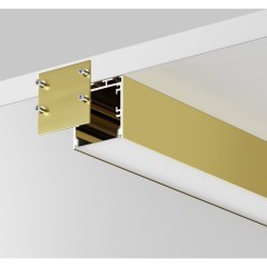 Алюминиевый профиль Maytoni накладной-подвесной 35x35 (Латунь, 2 м), ALM-3535BT-BR-2M 633005