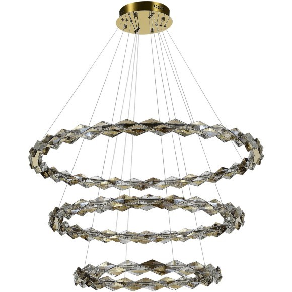 SL6009.203.03 Люстра подвесная ST-Luce Золотистый/Прозрачный,Янтарный LED 1*75W 3000K DIAMANTA SL6009.203.03 Люстра подвесная ST-Luce Золотистый/Прозрачный,Янтарный LED 1*75W 3000K DIAMANTA