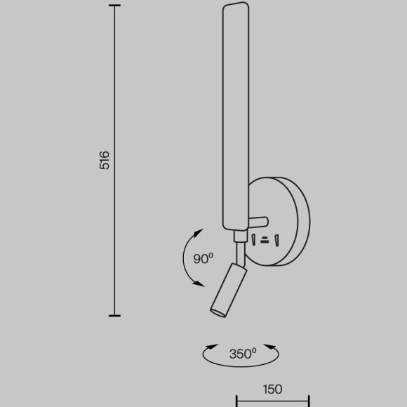 Настенный светильник (бра) Maytoni MOD214WL-L8W3K1 Настенный светильник (бра) Maytoni MOD214WL-L8W3K1