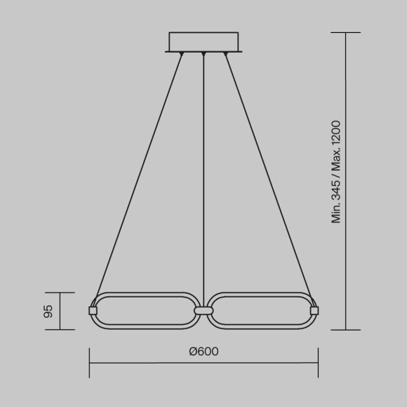 Подвесной светильник Chain MOD017PL-L50MG