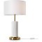 Настольная лампа с тканевым плафоном и керамическим основанием E27 Freya Ceram FR5491TL-01BS