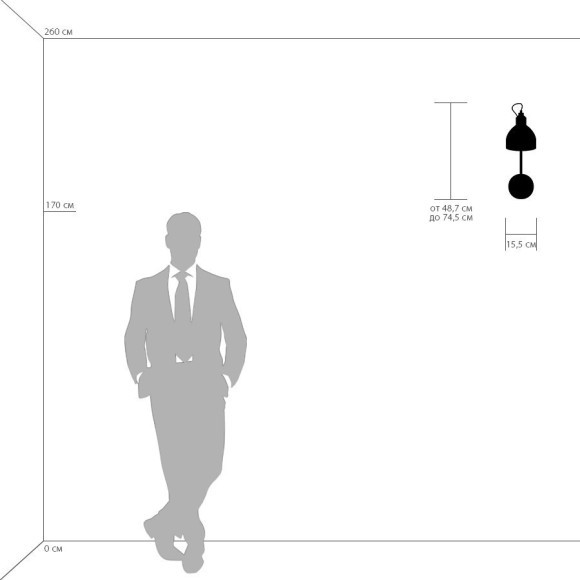 Спот на гибкой ножке Lightstar 765616 Loft под лампу 1xE14 40W