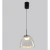 ARIA SP5W LED 1111/205 Crystal Lux Подвесной светильник, чёрный металл, прозрачный стеклянный плафон с матированной нижней частью, LED 5 Вт, 4000 К, 600 Лм, IP20, 220 В