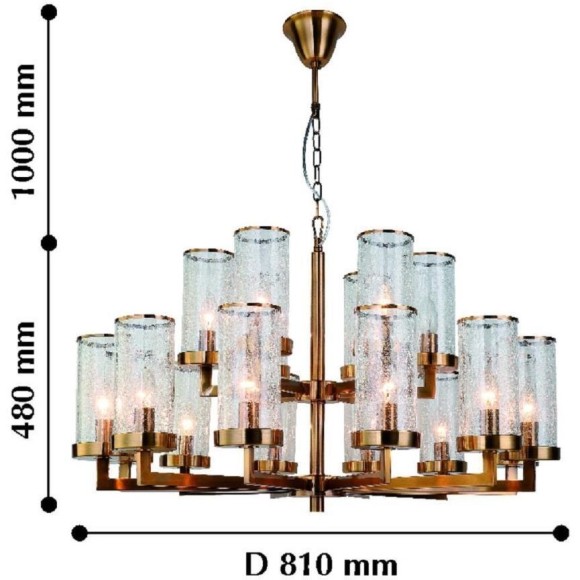 Подвесная люстра Assembly 2060-18P Подвесная люстра Assembly 2060-18P