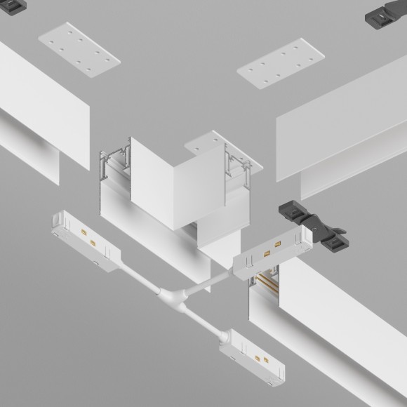 Т-коннектор для накладных шинопроводов Maytoni Gravity TRA010CT-41W