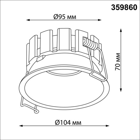 359860 WIR NT25 508 черный Светильник встраиваемый с переключателем цв. температуры и угла рассеивания IP44 LED 18W 220-240V 2700К\3200К\4000К SOLIS