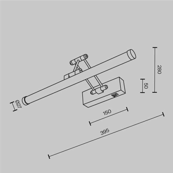 Подсветка Maytoni Luster LED 2700K Ra80 Lm900 MIR268WL-L3W3K