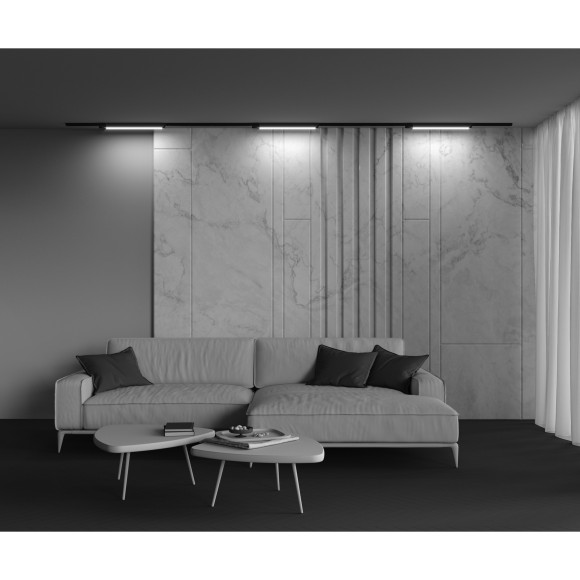 Однофазный двужильный светодиодный трековый светильник Maytoni Unity TR000-1-24W3K-B Basis 3000К 1900Лм CRI90+ 110° 24Вт