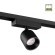 359803 Черный светодиодный однофазный двужильный трековый светильник 10Вт 882Лм 3000К 32° CRI≥90 180-265V IP20 Novotech SOLETTE