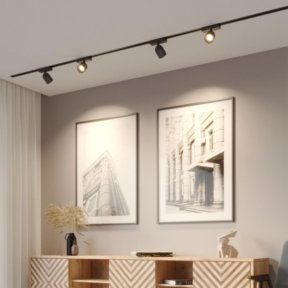 359803 Черный светодиодный однофазный двужильный трековый светильник 10Вт 882Лм 3000К 32° CRI≥90 180-265V IP20 Novotech SOLETTE