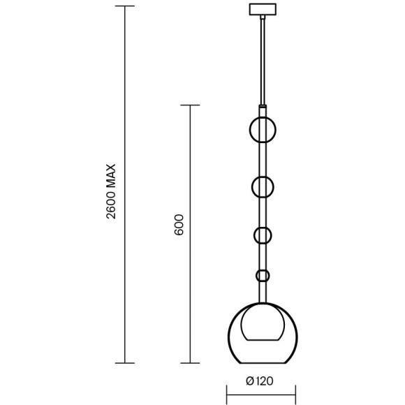 Подвесной светильник Maytoni MOD227PL-01B