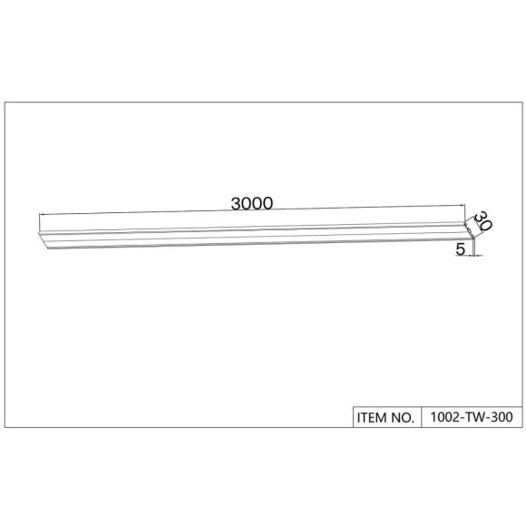 Плоский 3м магнитный шинопровод толщиной 5мм Favourite Unika 1002-TW-300