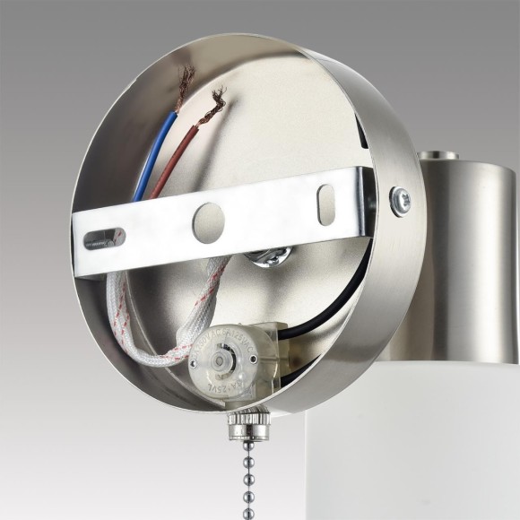 8099/1W COMFI LN25 никель/белый металл/стекло Бра Е14 1*40W 220V MAVE 8099/1W COMFI LN25 никель/белый металл/стекло Бра Е14 1*40W 220V MAVE