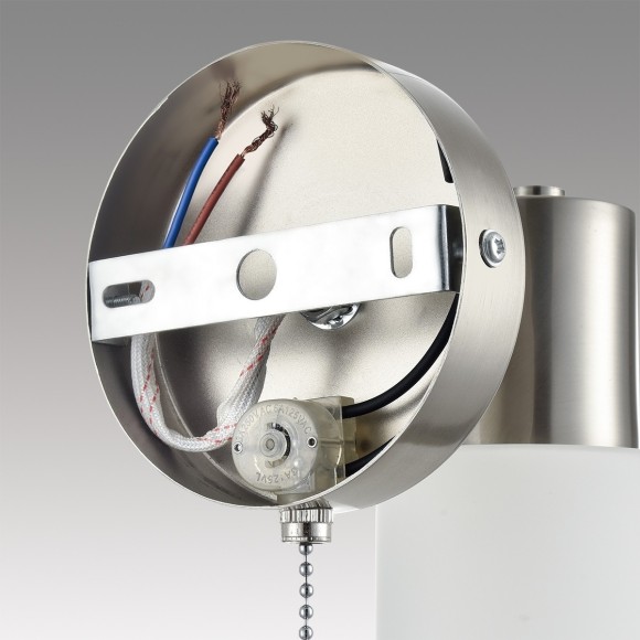 8099/1W COMFI LN25 никель/белый металл/стекло Бра Е14 1*40W 220V MAVE 8099/1W COMFI LN25 никель/белый металл/стекло Бра Е14 1*40W 220V MAVE