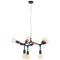 98346 BOCADELLA Люстра подвесная с 9 лампами E27, 540 Вт, стиль модерн, черный 98346 BOCADELLA Люстра подвесная с 9 лампами E27, 540 Вт, стиль модерн, черный