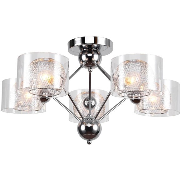 Люстра потолочная Lussole LSP-8279 LANIER IP21 под лампы 5xE14 200W