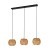 44144 EGLO SHELDON Подвес с тремя лампами E27, 120Вт, черный, коричневый