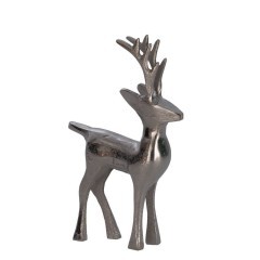 427094 Статуэтка Олень BALIGUIAN, L140, B35, H200, алюминий, цвет никель 427094 Статуэтка Олень BALIGUIAN, L140, B35, H200, алюминий, цвет никель