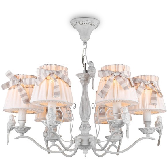 Люстра подвесная Maytoni ARM013-06-W Bird под лампы 6xE14 40W