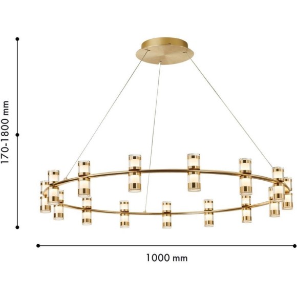Подвесная люстра Ampullen 4323-15P