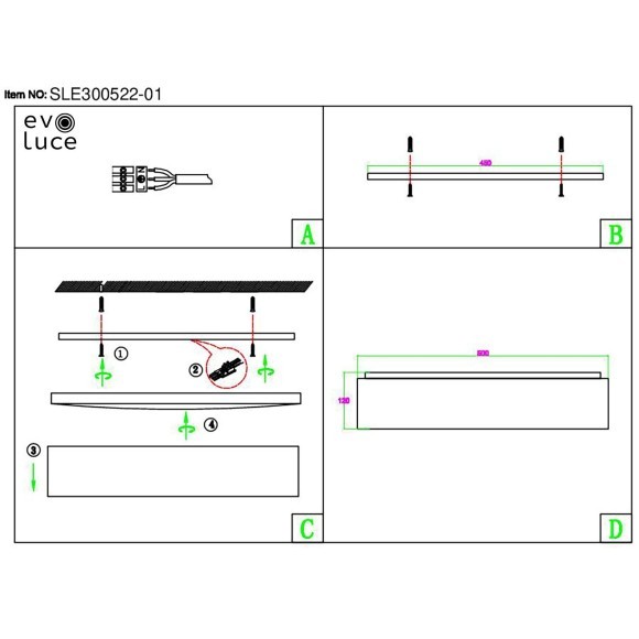 SLE300552-01 Светильник потолочный Белый/Белый, Серебристый LED 1*50W 3000K/4000K/5000K BRESCIA