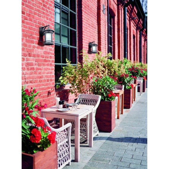 Уличный настенный светильник Maytoni O031WL-01BR Salamanca IP44 под лампу 1xE27 60W