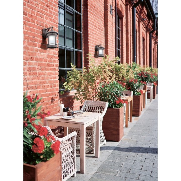 Уличный настенный светильник Maytoni O031WL-01BR Salamanca IP44 под лампу 1xE27 60W