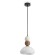 Freya Globo FR5628PL-01BGW1 Светильник подвесной декоративный интерьерный, плафон 23см, основание черный металл, плафон кремовое стекло, под лампу E27 макс 60Вт IP20, высота 340-2060мм