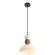 Freya Globo FR5628PL-01BGW1 Светильник подвесной декоративный интерьерный, плафон 23см, основание черный металл, плафон кремовое стекло, под лампу E27 макс 60Вт IP20, высота 340-2060мм