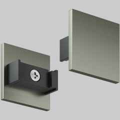 TR5735-DN Торцевая заглушка низкая, для использования без экрана, для трека Shine, серия Base, комплект 2 шт, темный никель, алюминий TR5735-DN Торцевая заглушка низкая, для использования без экрана, для трека Shine, серия Base, комплект 2 шт, темный никель, алюминий