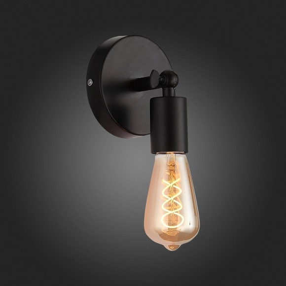 SL419.401.01 Светильник настенный Черный E27 1*60W ANO