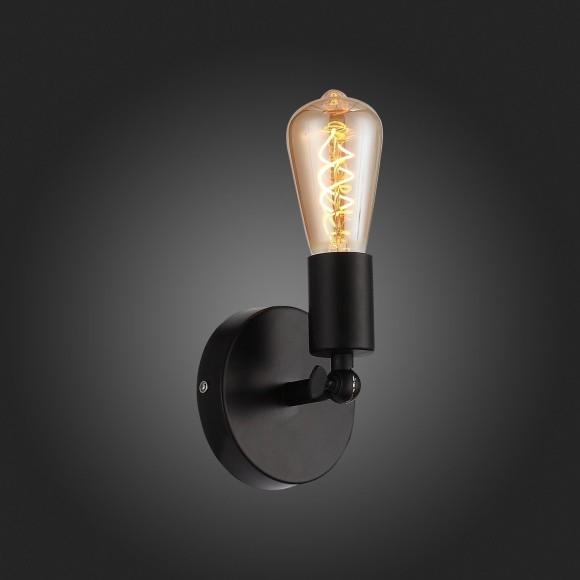 SL419.401.01 Светильник настенный Черный E27 1*60W ANO