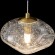 Crystal Lux FORMLESS SP1 TRANSPARENT 4120/201 Подвесной современный светильник, плафон диаметром 15 см, прозрачное стекло с вкраплениями, основание золотой металл, лампа G9 1шт макс. 40Вт IP20 220В