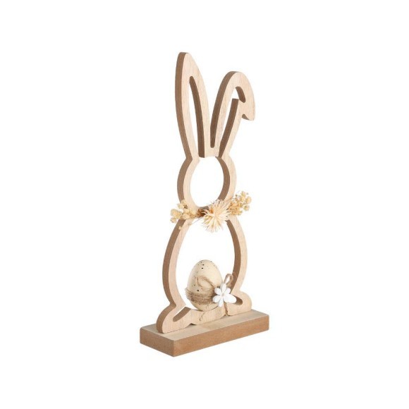 427849 Статуэтка Заяц BALMAHA, L120, B50, H270, дерево, натуральный, бежевый 427849 Статуэтка Заяц BALMAHA, L120, B50, H270, дерево, натуральный, бежевый