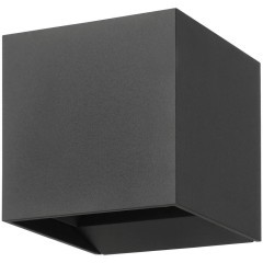 901065 Уличное бра CALPINO 3, 2X2,8W (LED), 3000K, 840lm, IP54, L100, H100, A100, литой алюминий, антрацитовый/прозрачное стекло
